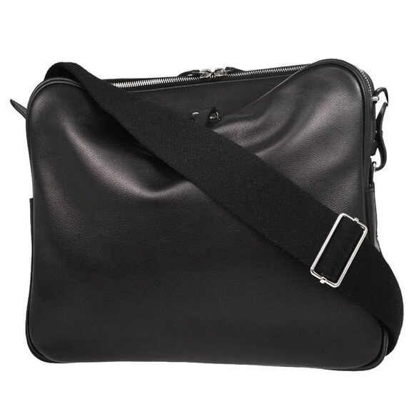 Hermes Black Evergrain Sac Hebdo Reporter Messenger Bag 64L □R 186164 - Picture 1 of 11